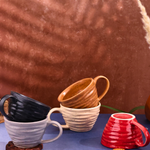 handmade twirl mugs set of 5 combo
