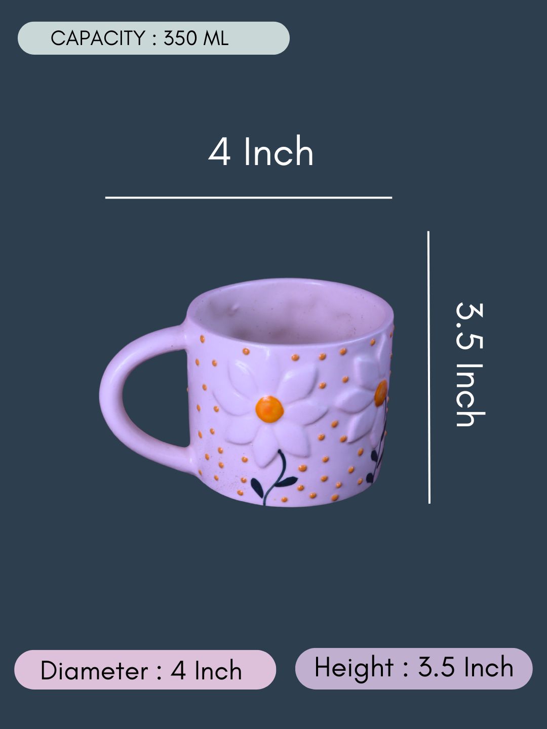 Wildflower Mug with size & fit