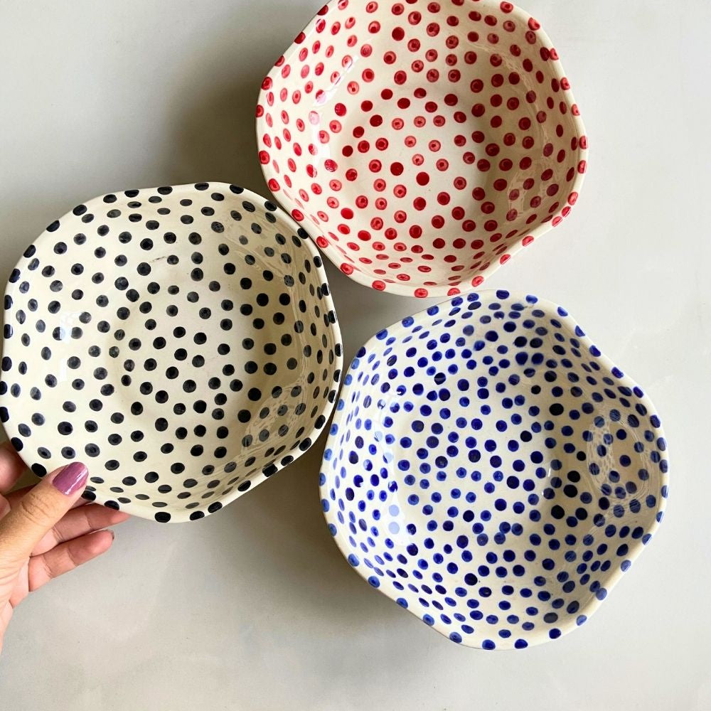 the polka bowls handmade in india 