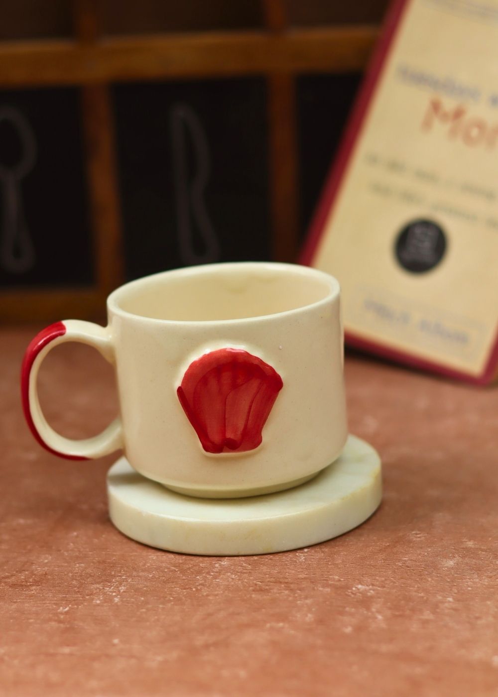 handmade Red Shell Mug