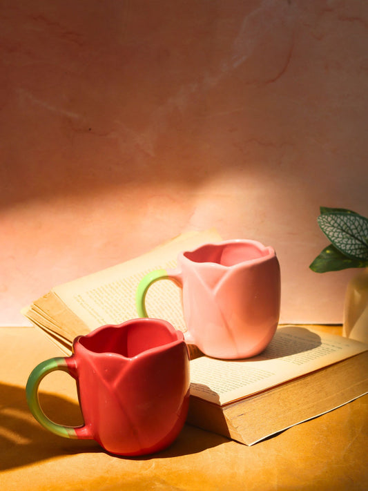 Set of 2 - Tulip Coffee Mugs combo with premium quality material