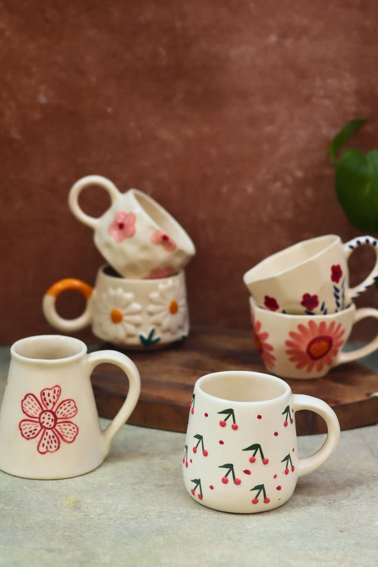 Set of 6 Sip & Shine Mugs Combo (for the price of 5) made by ceramic
