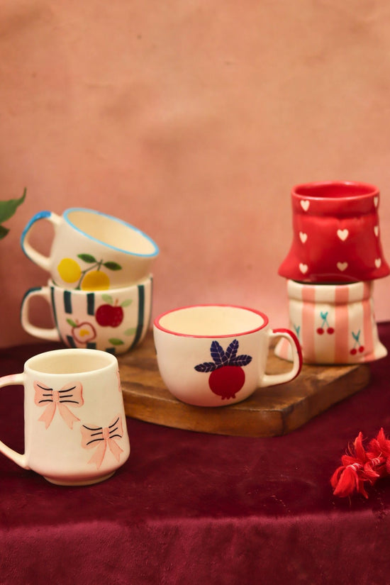 Set of 6 Ceramic Mugs (for the price of 5)