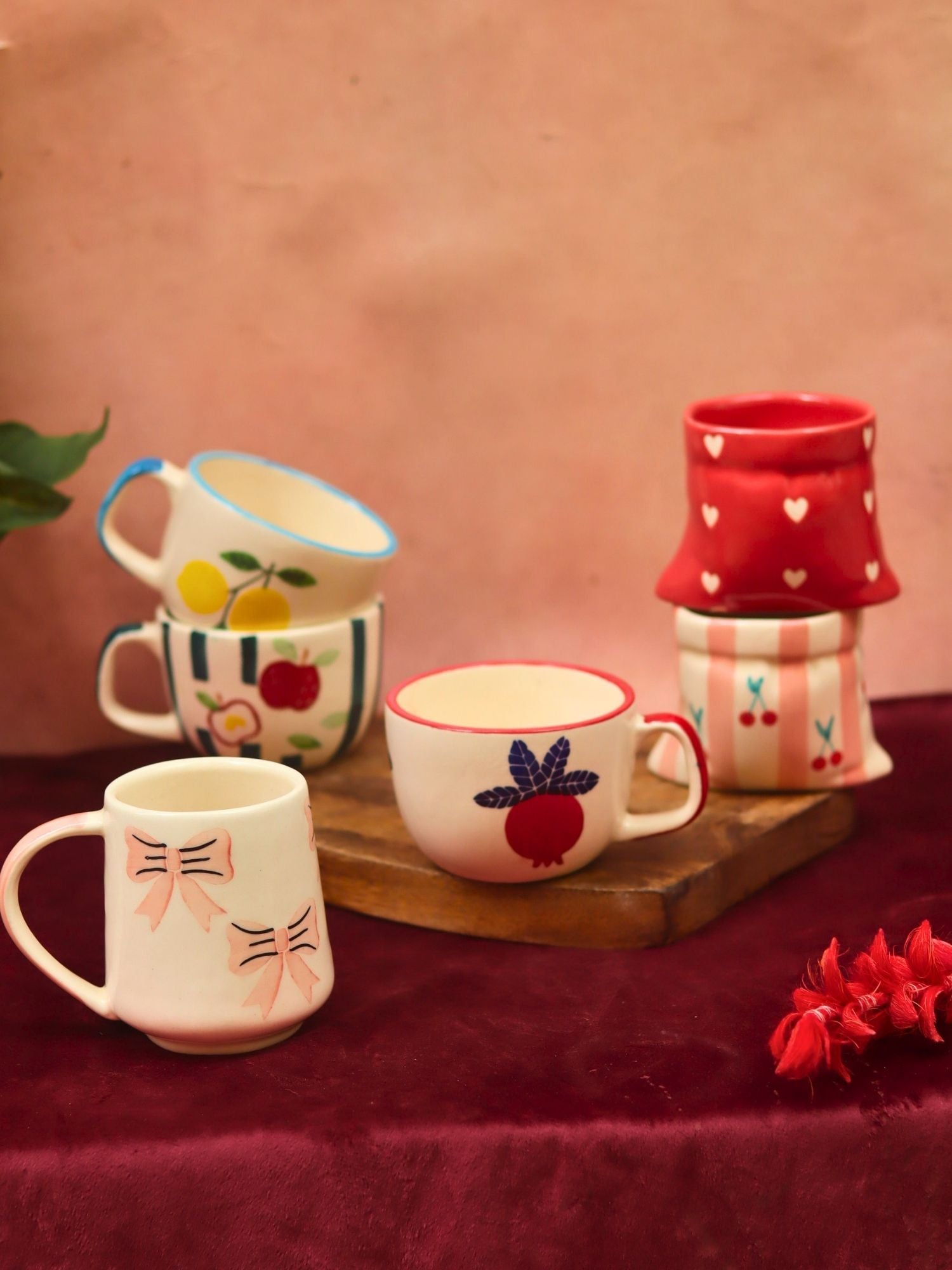 Set of 6 Ceramic Mugs (for the price of 5)