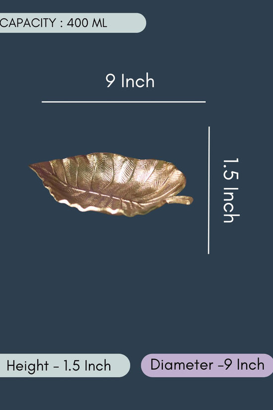 Golden Bliss Palm Leaf Bowl