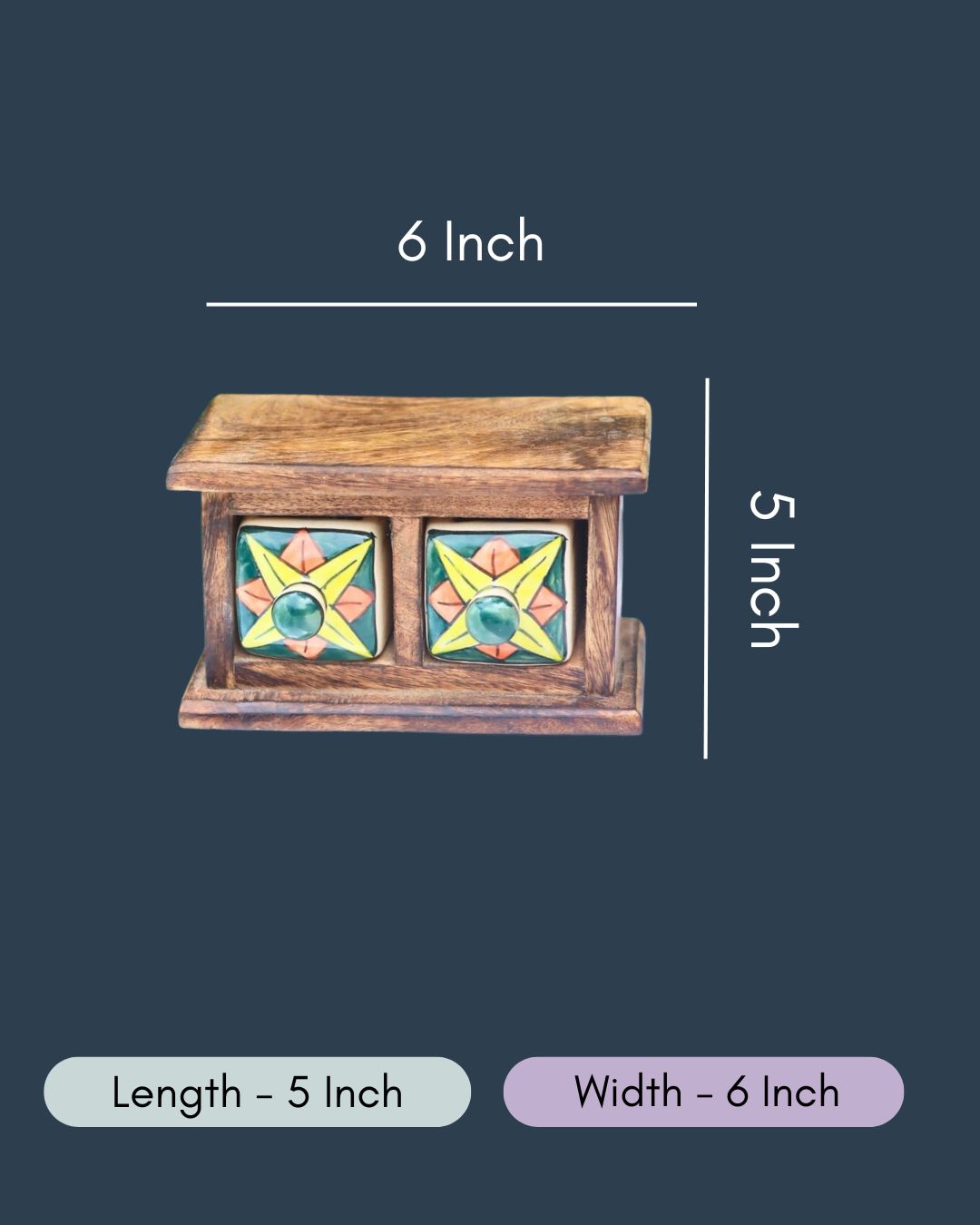 Wooden Decor Drawer – Bohemian Glow