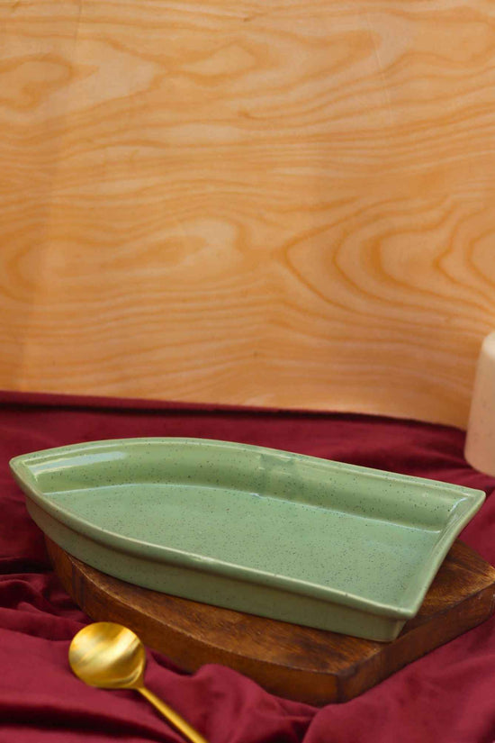 Sage Green Boat Platter