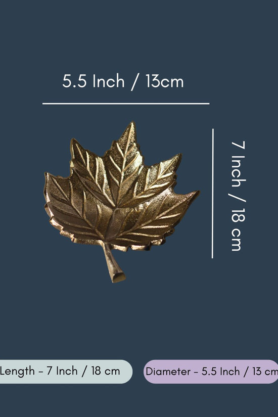 Golden  Leaf Patterned Bowl in a Gift Box