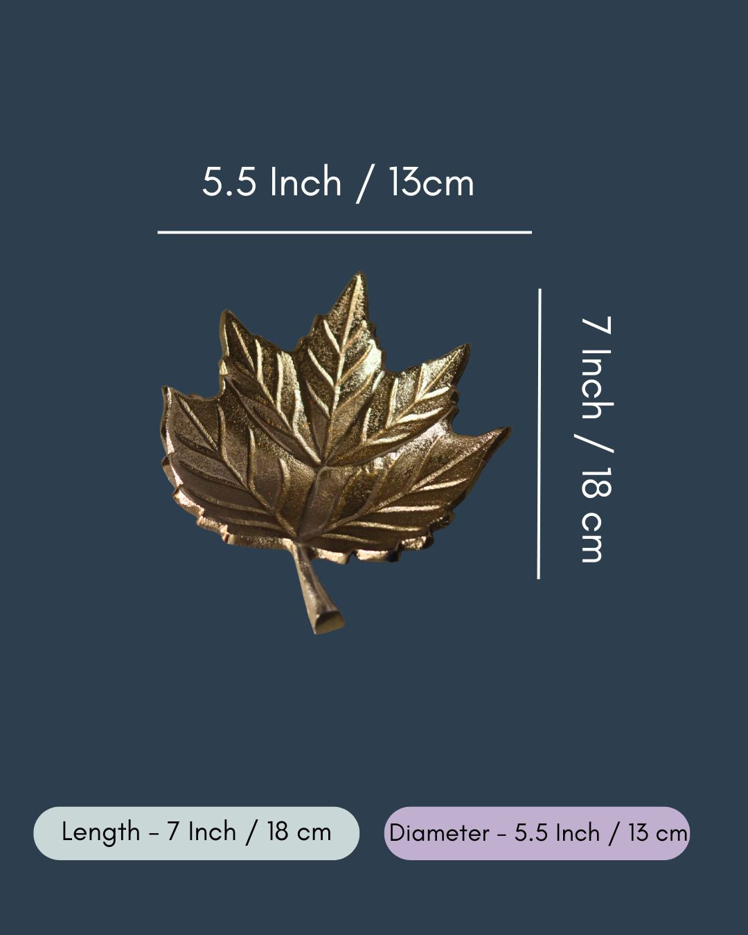 Golden  Leaf Patterned Bowl in a Gift Box