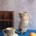 handmade Set of 6 [Black&White] Handmade Mugs (For the price of 5)