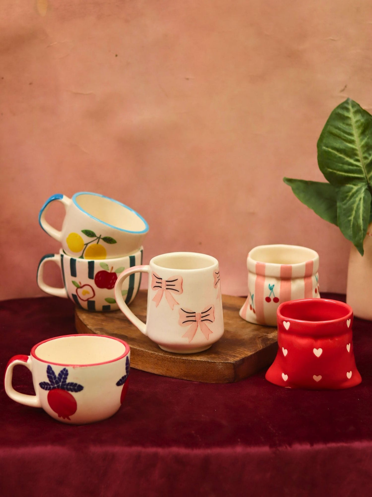 Set of 6 Ceramic Mugs (for the price of 5)