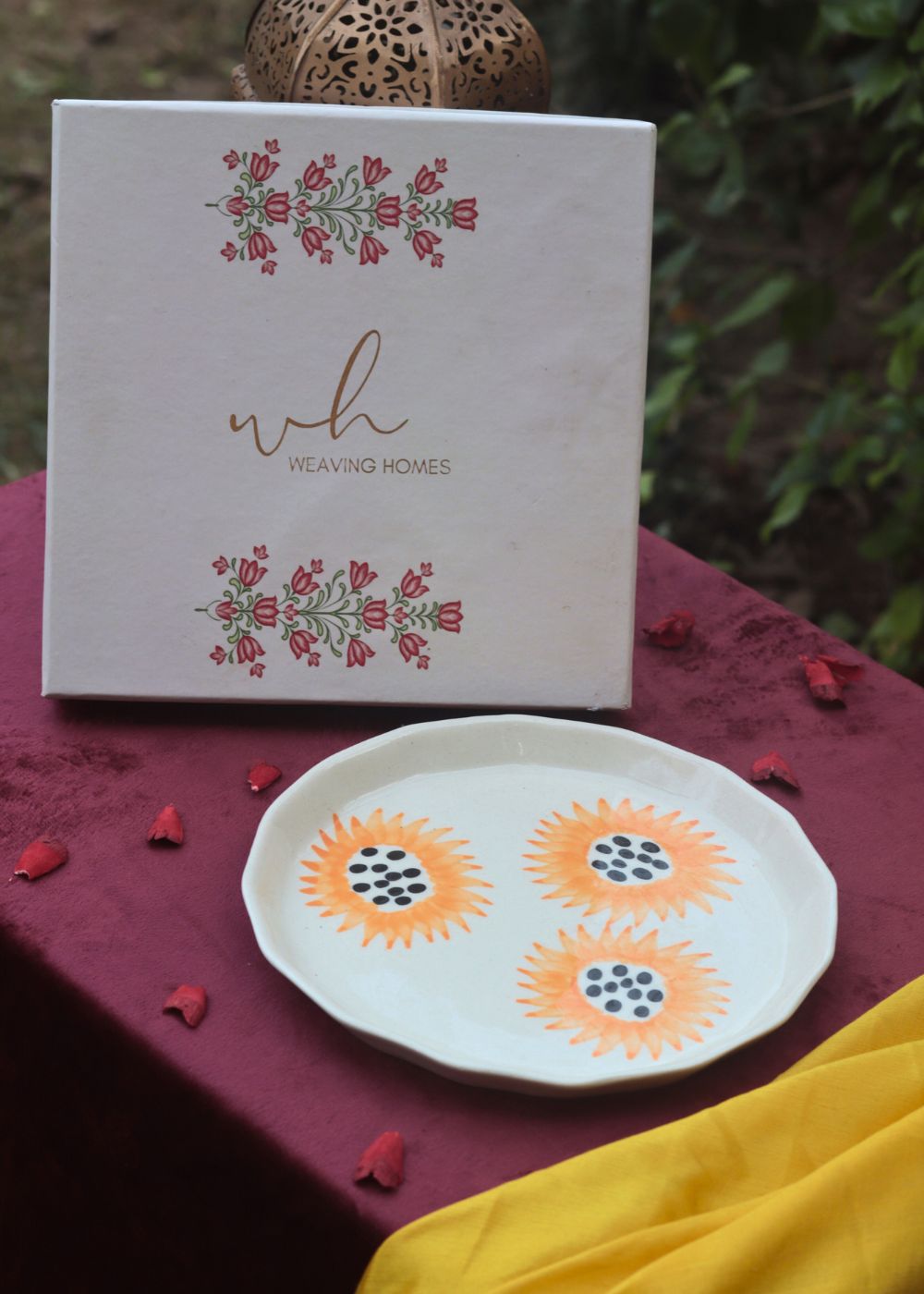 Sunflower Plate in a premium Gift Box for this festival