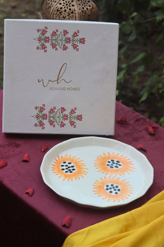 Sunflower Plate in a premium Gift Box for this festival