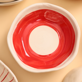 Red and White Bowls 
