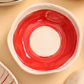 Red and White Bowl