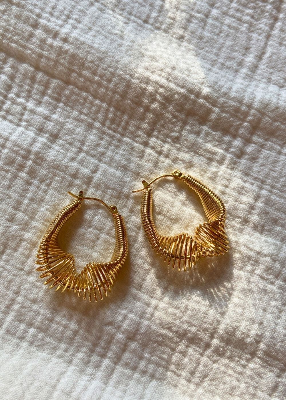 Spring Hoop Earrings with premium quality material