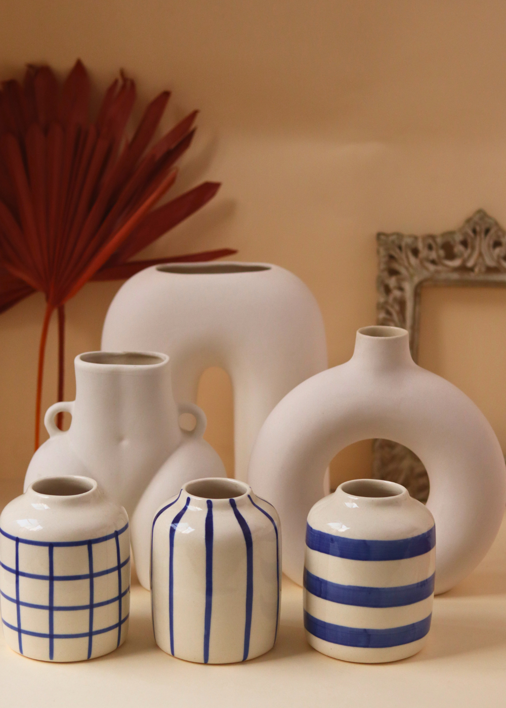handmade set of 6 essential vases for the price of 5 combo