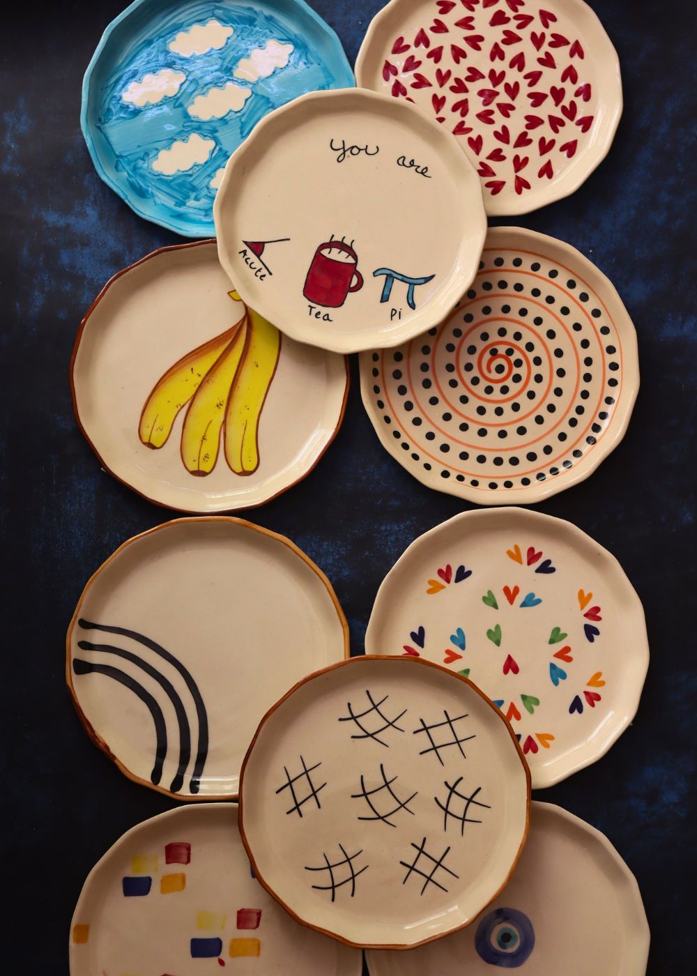 Set of 10 Best selling Snack Plates (For the Price of 7) handmade in india