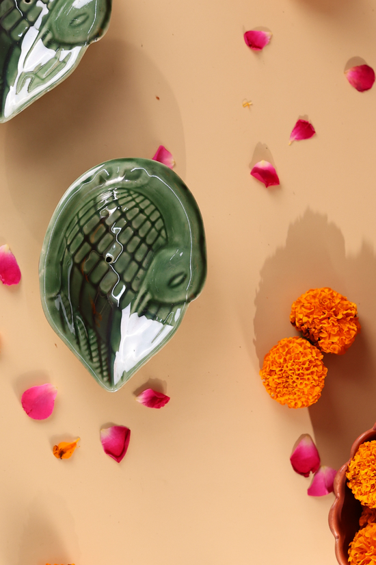 Puja agarbati stand made with ceramic 