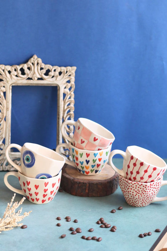 Handmade Set of 6 handmade mugs (For the price of 5)