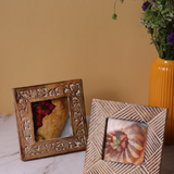 set of two wooden photo frame 