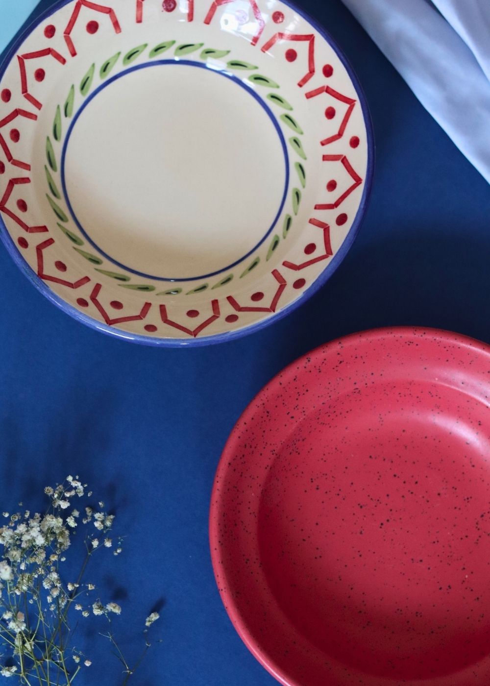 Indie & Deep Red Pasta plate