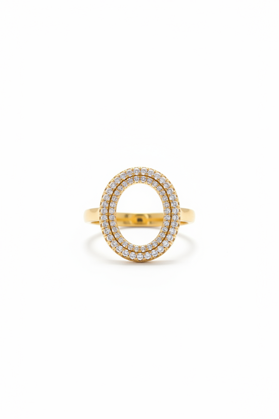 Serene Oval Ring - Gold