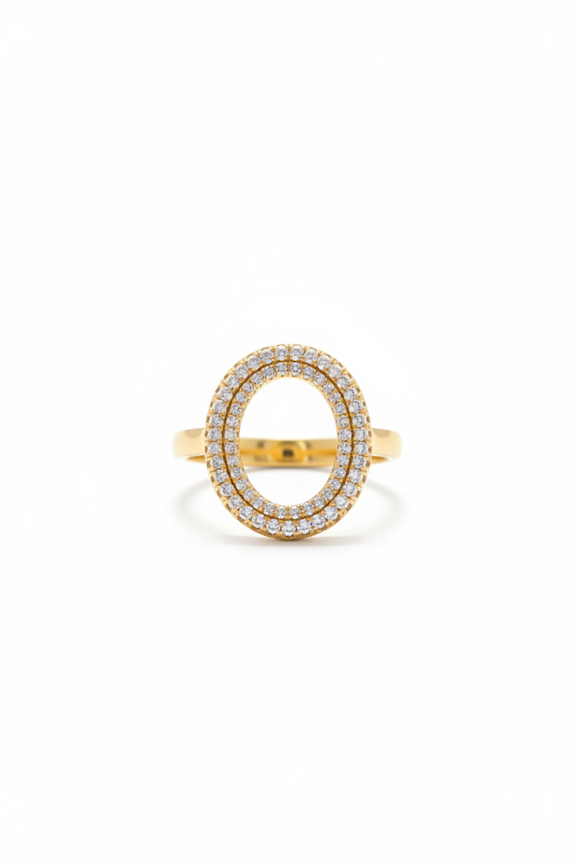 Serene Oval Ring - Gold