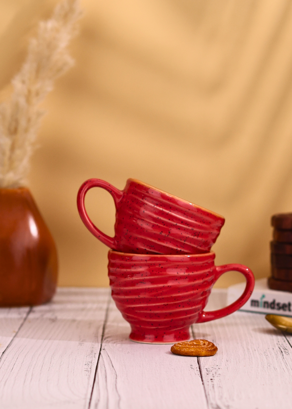 Red torrent chai cups