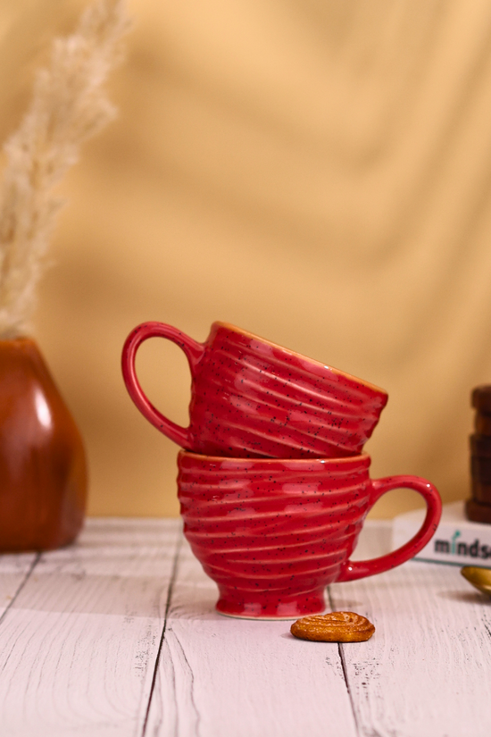 Red torrent chai cups