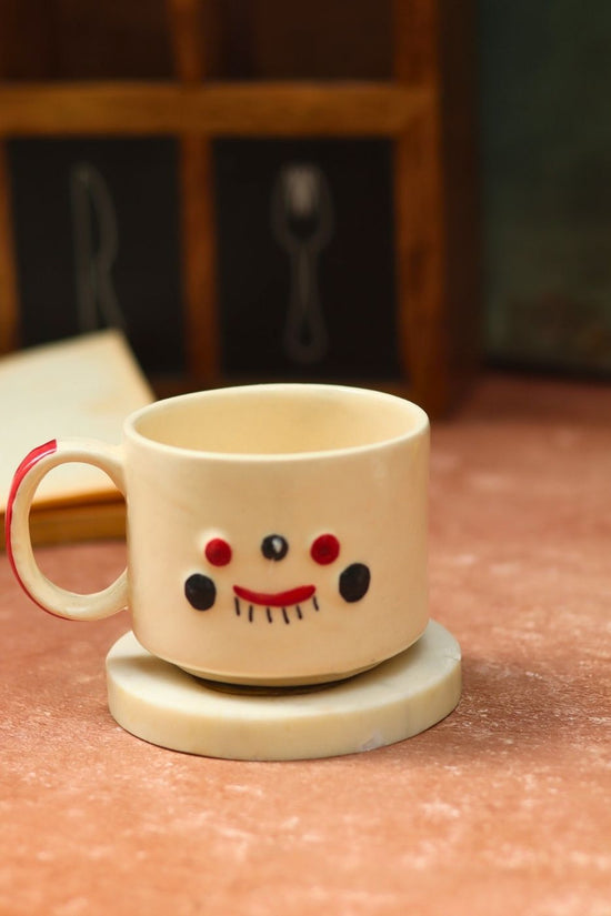 handmade Quirky face mug