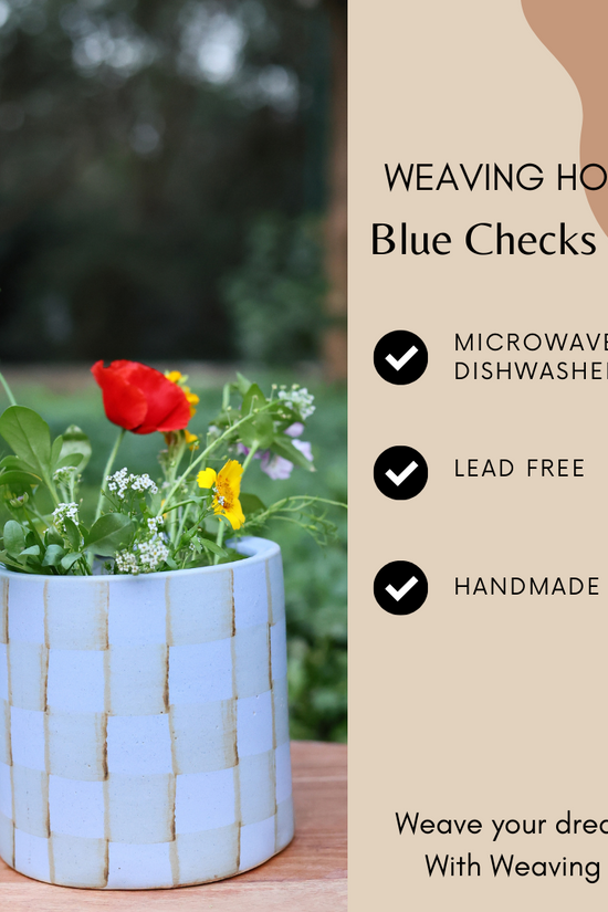 Blue checks planter specifications