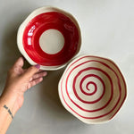 Red & white Bowls combo set of 2