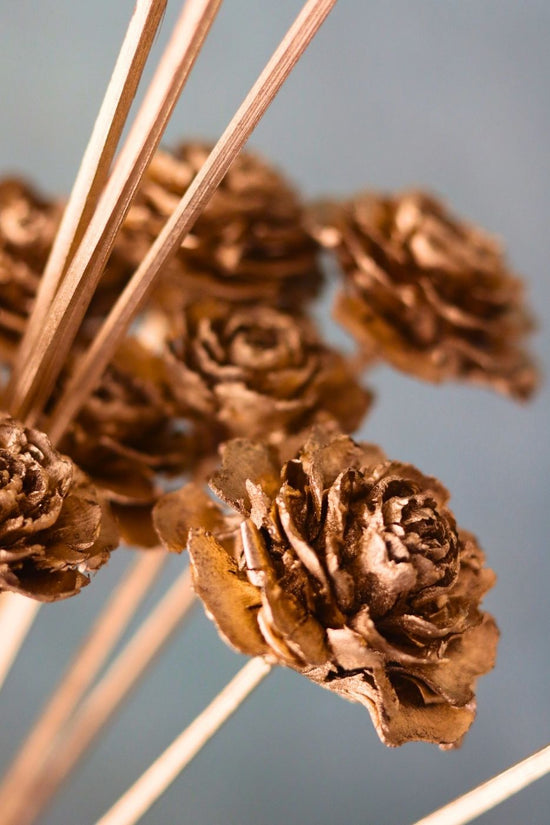 gold cedar wood roses for your interior decoration
