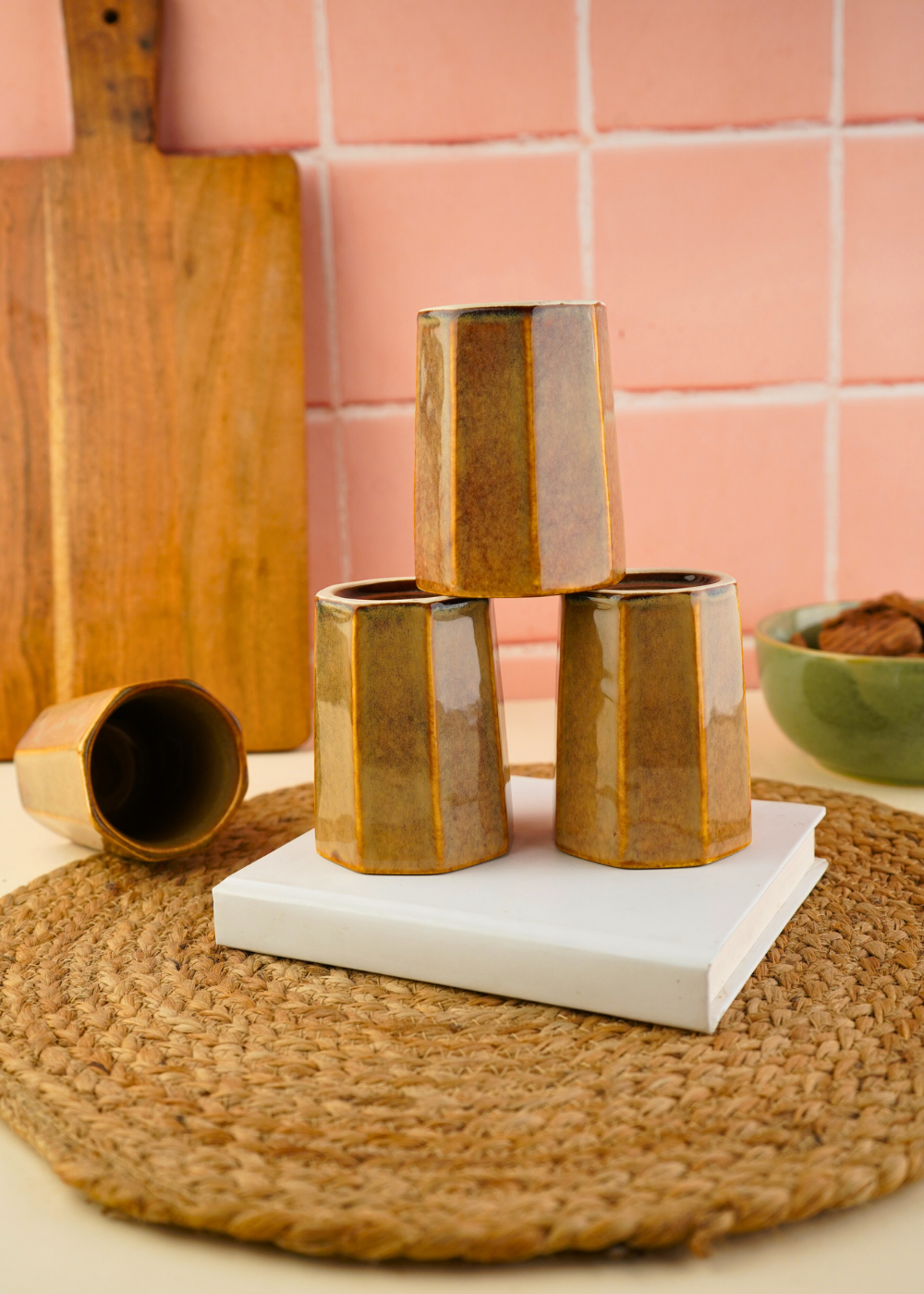 mustard chai kulhad handmade in india 