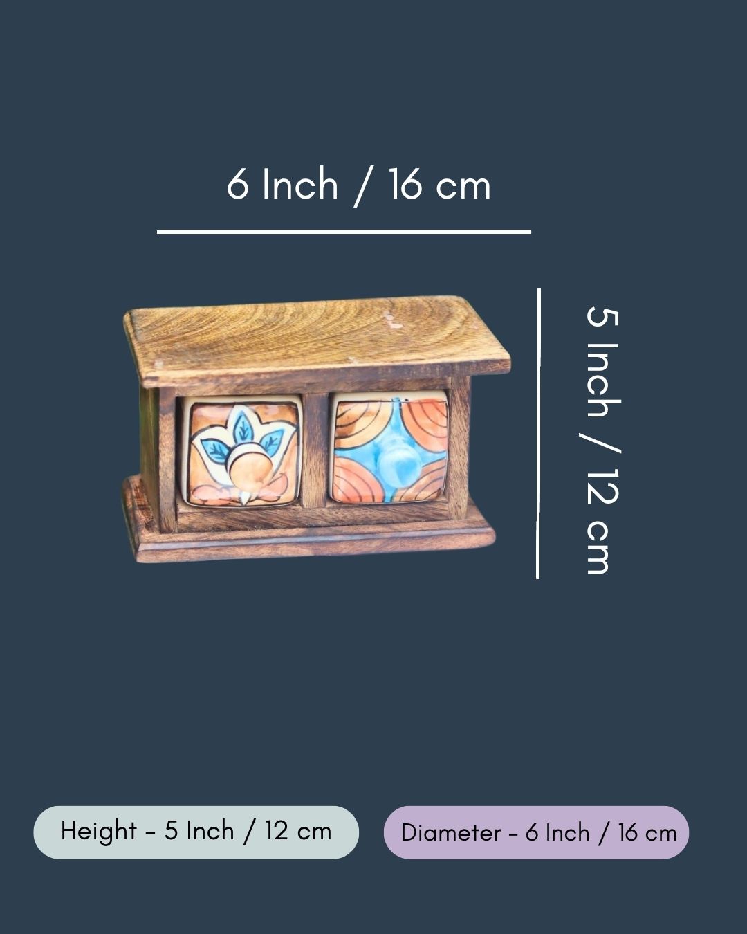 Wooden Decor Drawer – Rustic Glow