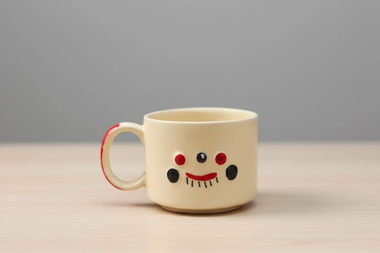 Quirky face mug