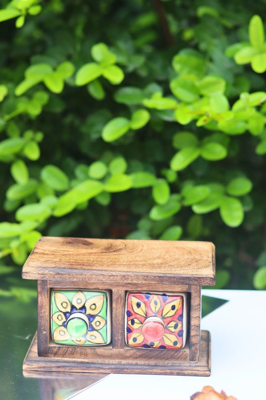 Wooden Decor Drawer – Artistic Bloom made by wooden