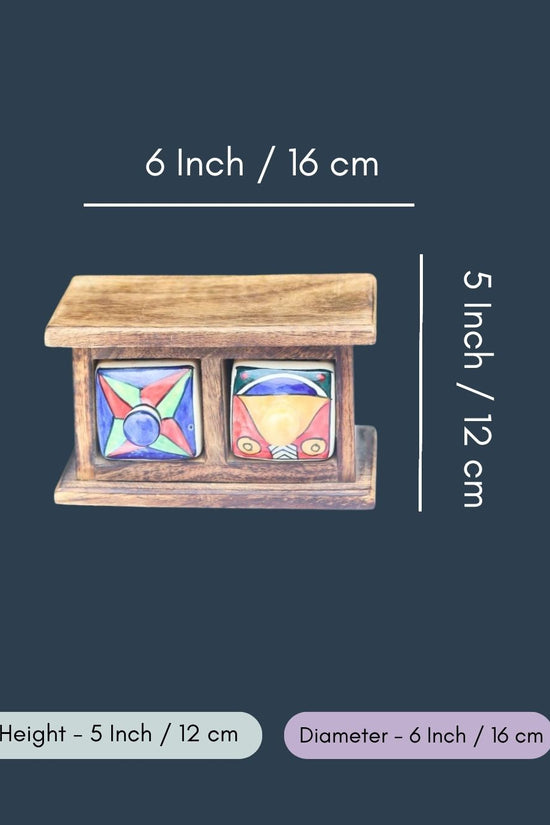 Wooden Decor Drawer – Abstract Aura