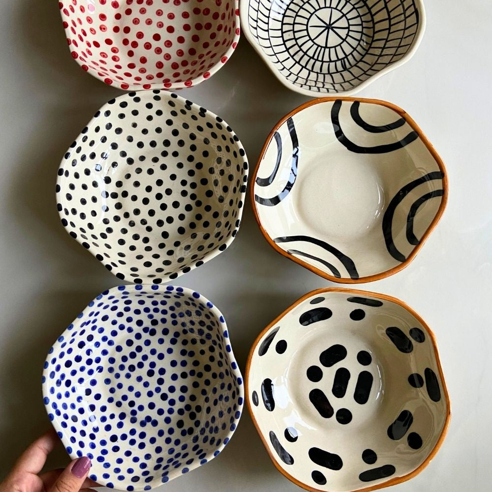 handmade artful bowl made by ceramic 