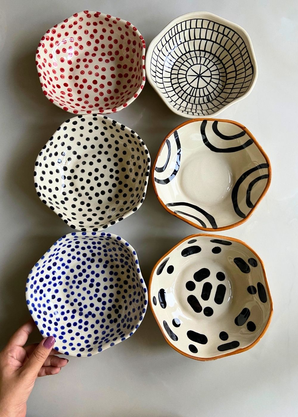 handmade artful bowl made by ceramic 