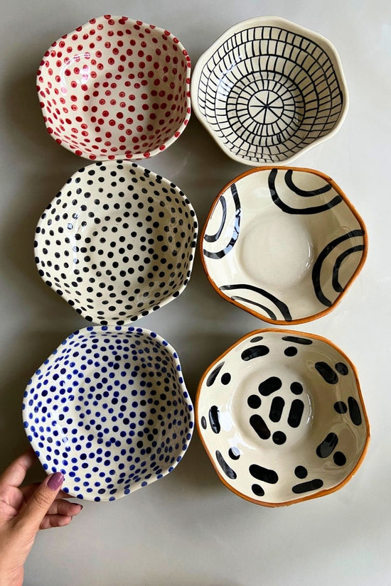 handmade artful bowl made by ceramic 