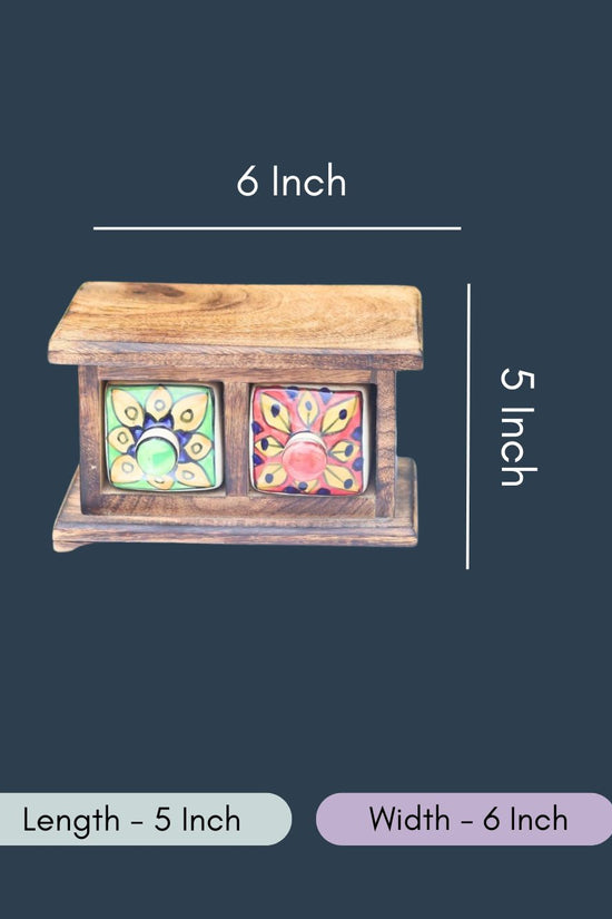 Wooden Decor Drawer – Artistic Bloom