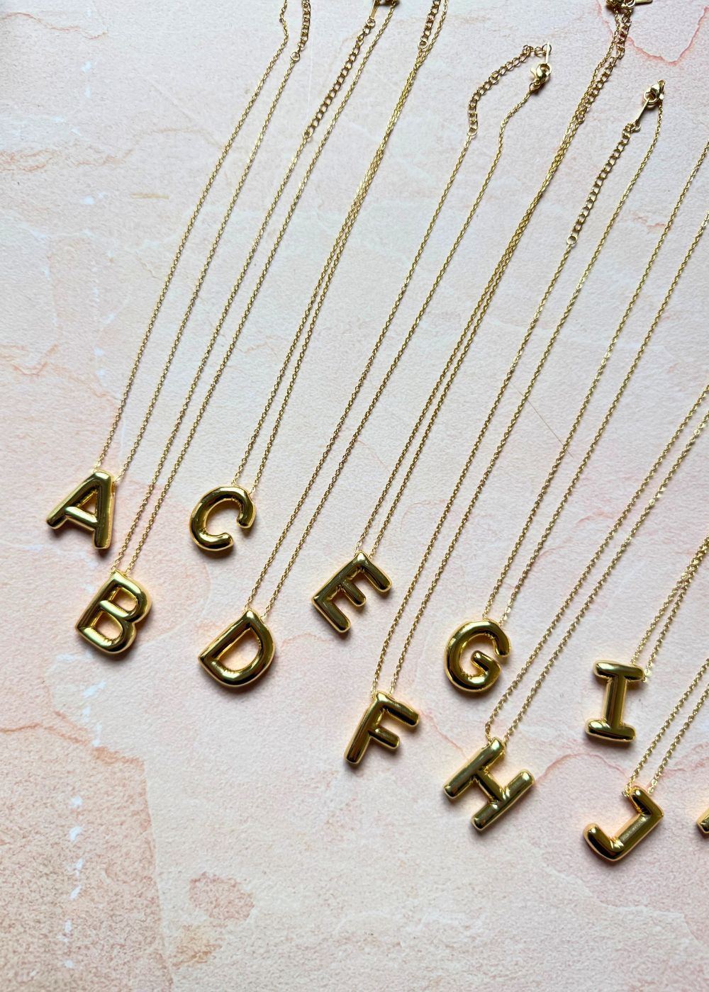 Anti - tarnish Initial Necklaces
