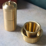 Handmade brass coffee filter & dabara set