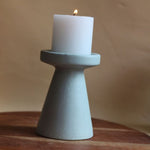 Sky Blue Pillar Candle Holder - Medium with premium quality material