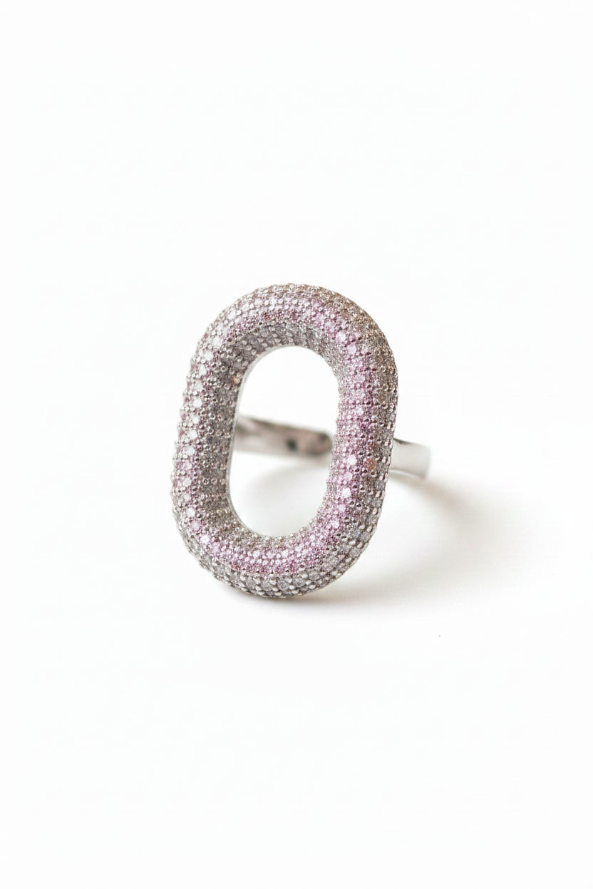 Serene Oval Ring - Silver