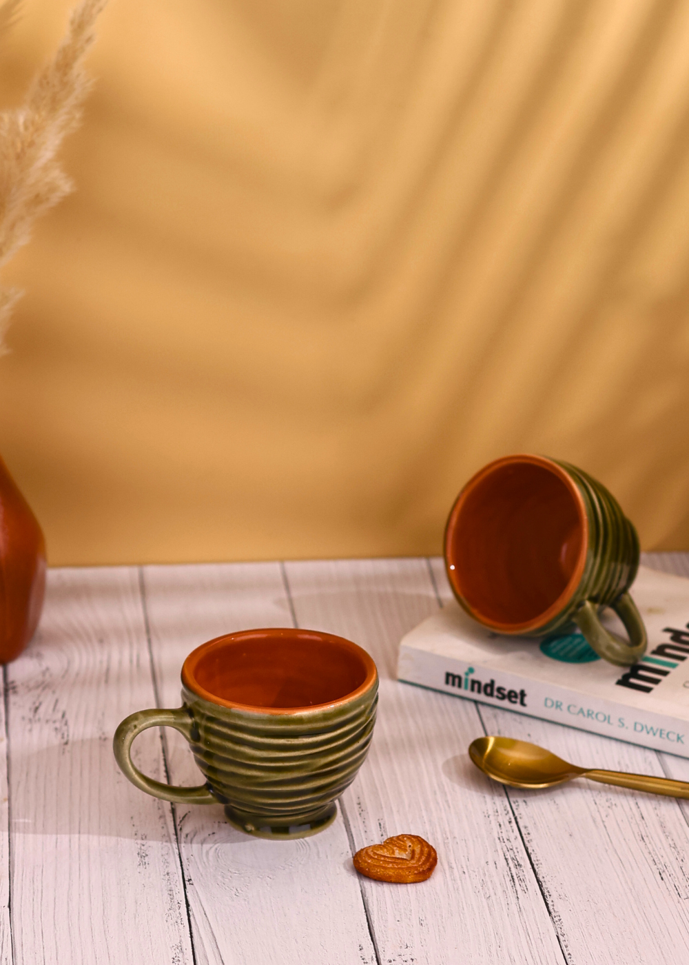Handmade ceramic coffee mug
