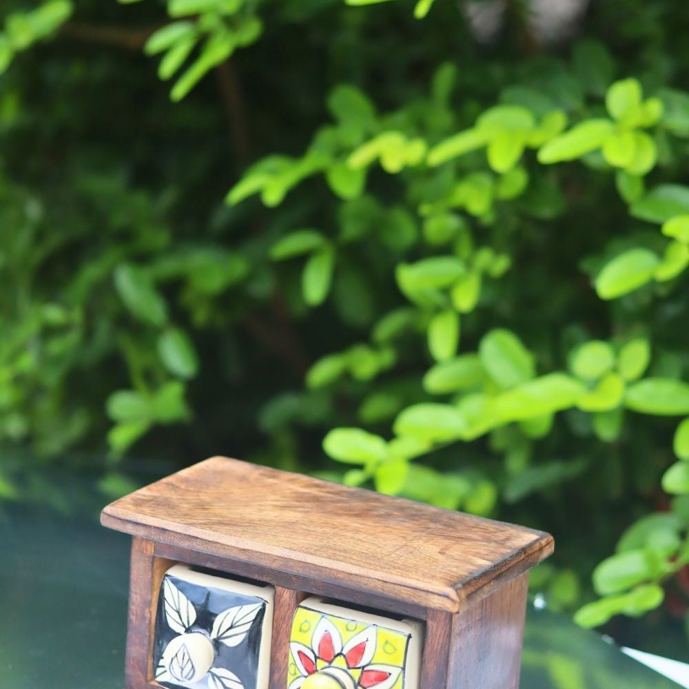 Wooden Decor Drawer – Handcrafted Bliss handmade in India