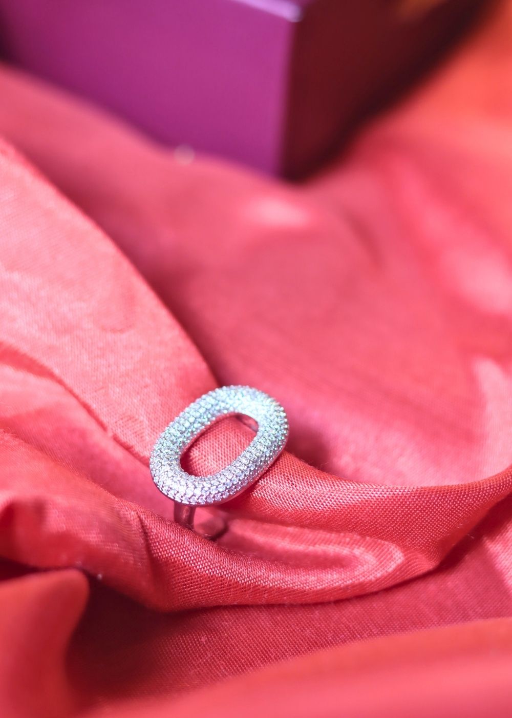 Serene Oval Ring - Silver handmade in India